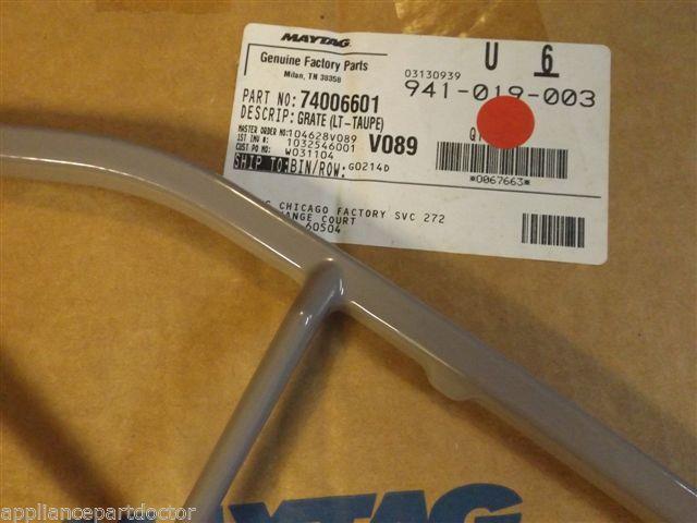 Maytag Jenn Air Stove 74006601 Grate (lt-taupe) NEW IN BOX Maytag Jenn Air Stove 74006601 Grate (lt-taupe) NEW IN BOX